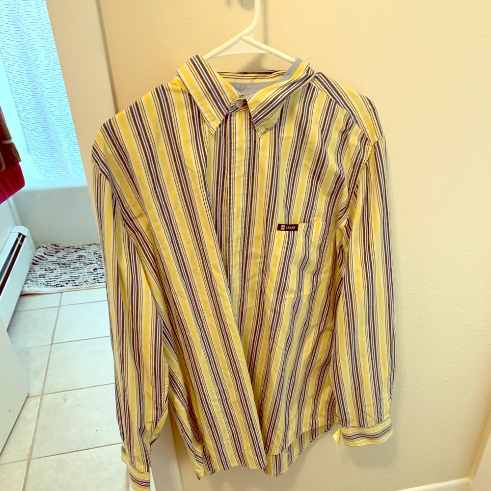 Chaps Easy Care Means Large Button Down Shirt